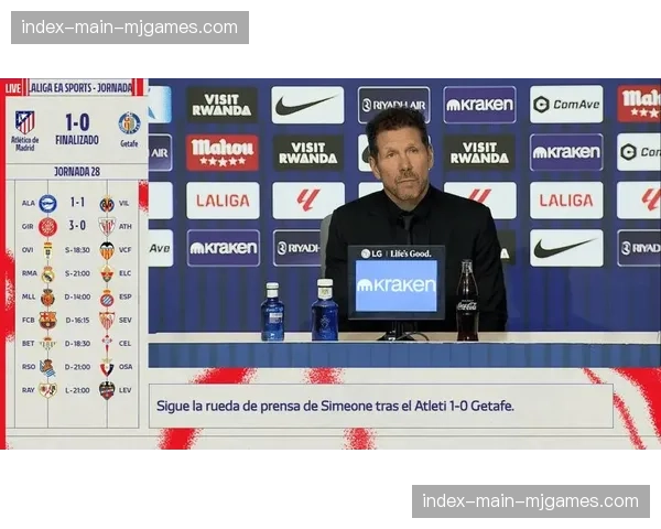 赛后声音:马竞主帅西蒙尼承认球队“缺乏足够的进攻锐利度”